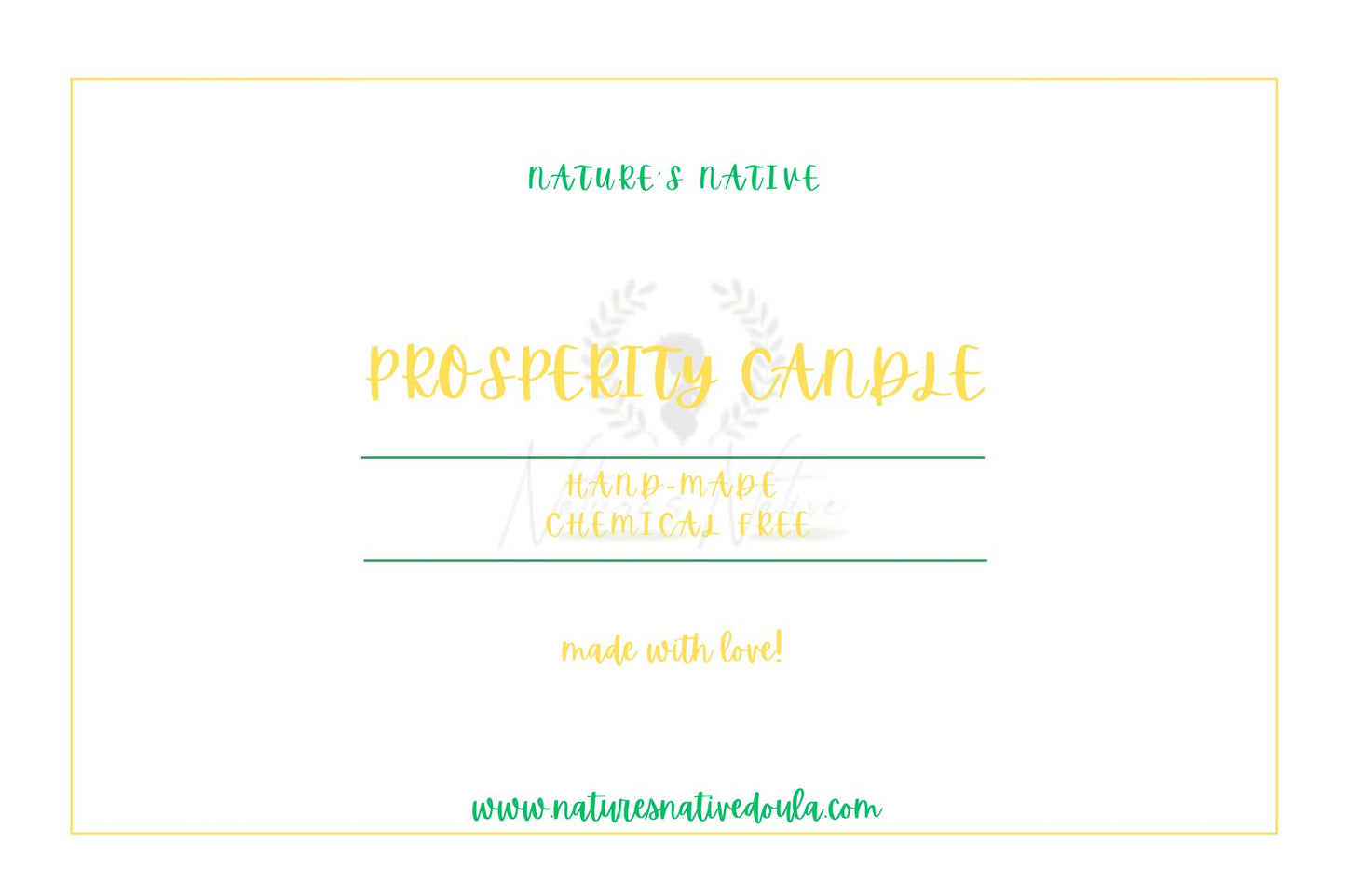 PROSPERITY CANDLE image 0