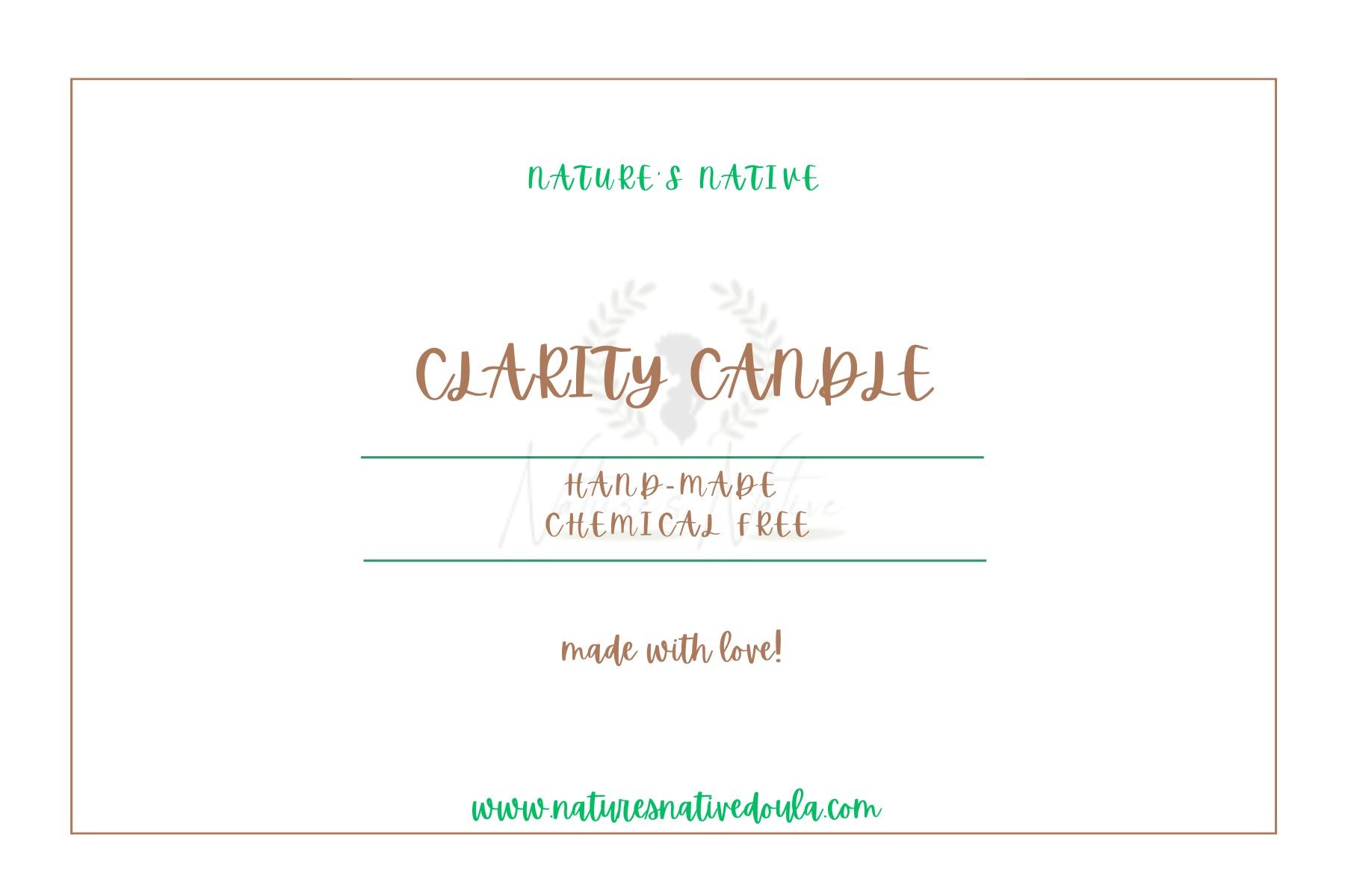 CLARITY CANDLE  image 0