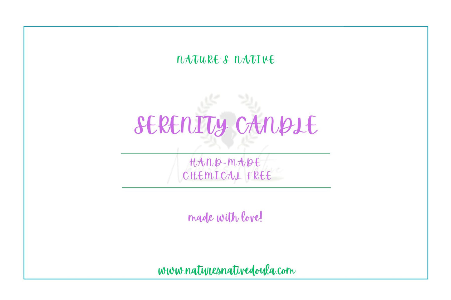SERENITY CANDLE image 0