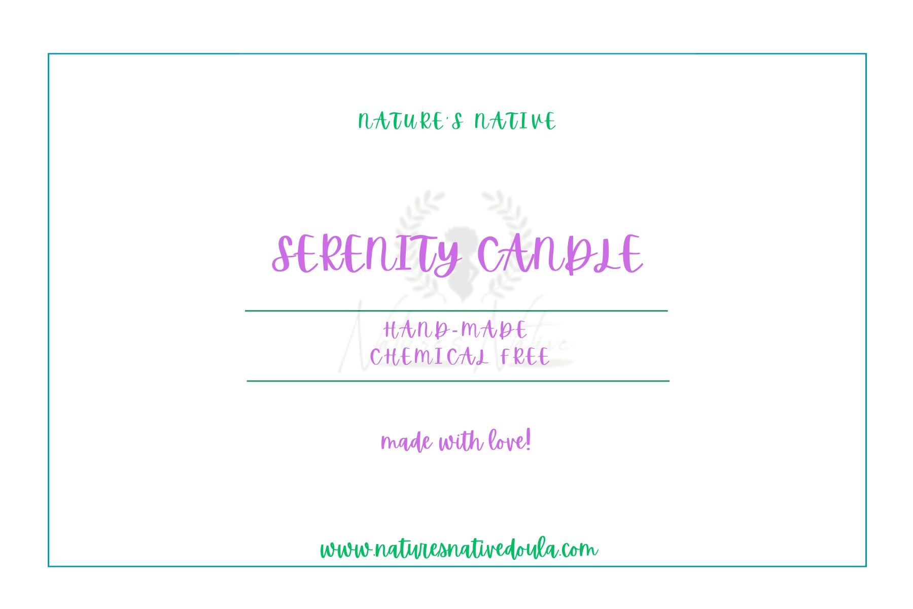 SERENITY CANDLE image 0